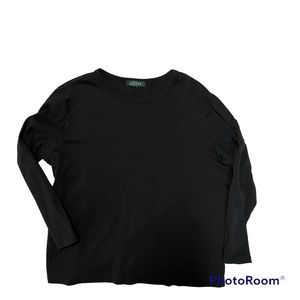 Ralph Lauren Jersey Women’s Long Sleeve Black No Size Like New Comfy